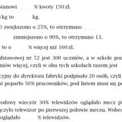 Oblicz szybko jakim procentem kwoty 150 zł jest 60 zł - prosty wzór i przykład