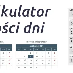 Prosty kalkulator miesięcy online - dowiedz się ile czasu dzieli dwie daty