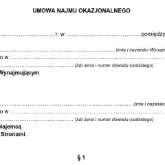 Wzór umowy najmu okazjonalnego: kompletny szablon z instrukcjami