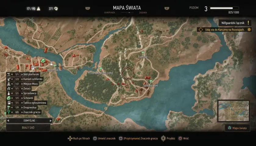 Wiedźmin 3 - Pełna mapa świata i lokacji