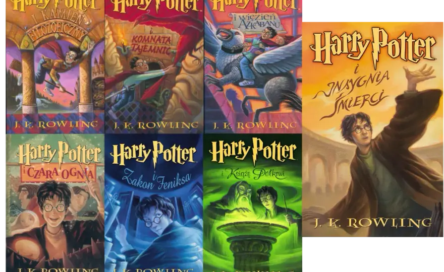 Harry Potter wszystkie tomy - Seria książek o czarodzieju