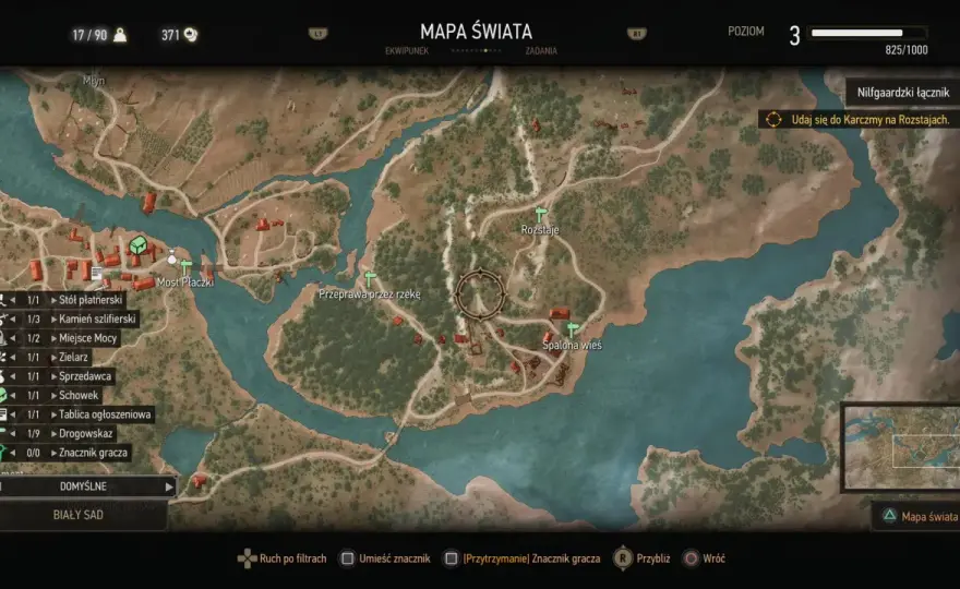 Wiedźmin 3 - Pełna mapa świata i lokacji
