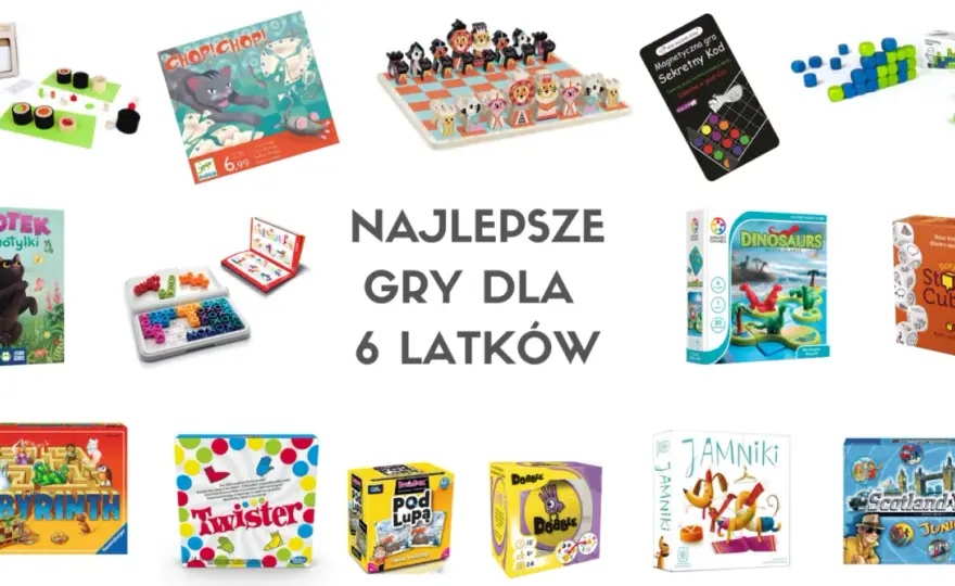 Gry planszowe dla dzieci w wieku 6 lat - jakie polecamy?