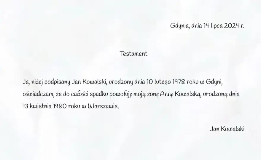 Jak prawidłowo sporządzić testament wzajemny małżonków - gotowy wzór i zasady