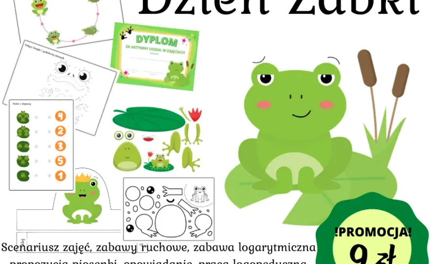Kompletny scenariusz zajęć na dzień żaby - pomysły i zabawy dla przedszkola