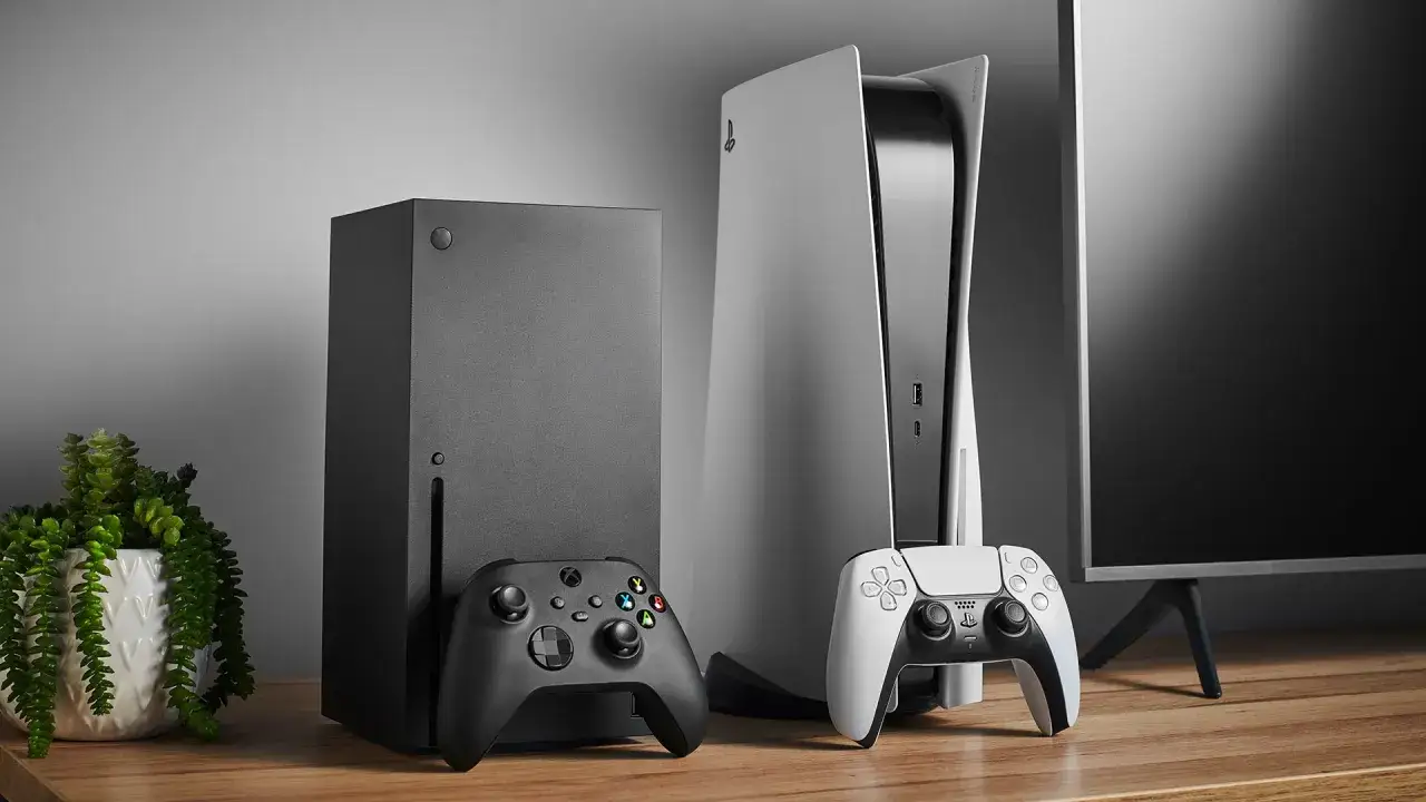 Xbox Series X console with cables