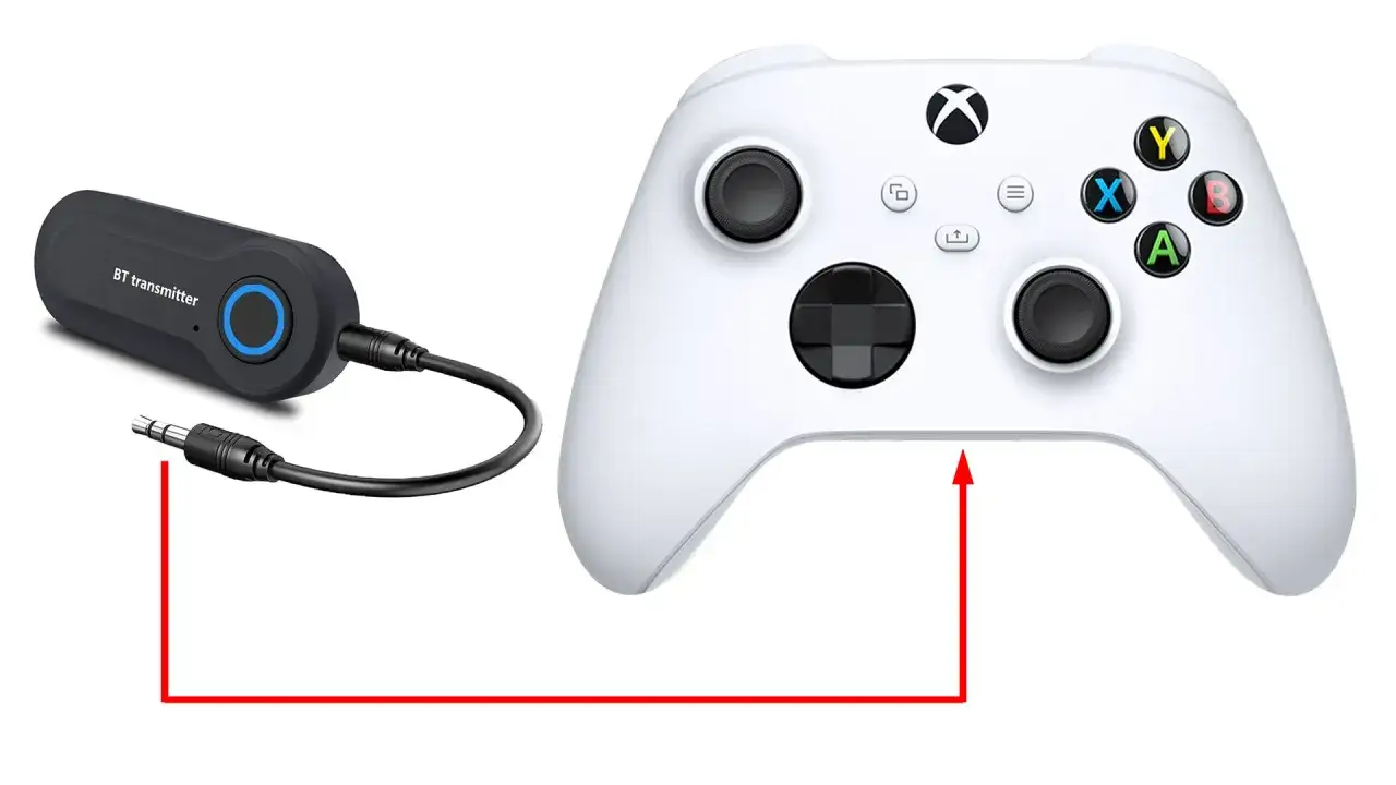 Transmiter Bluetooth 3.5mm do pada Xbox