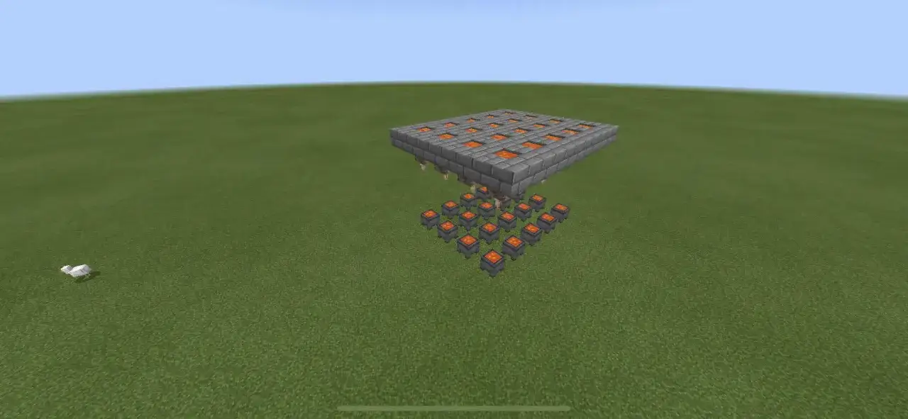Minecraft farma lawy stalaktyty kociołek podstawowy moduł