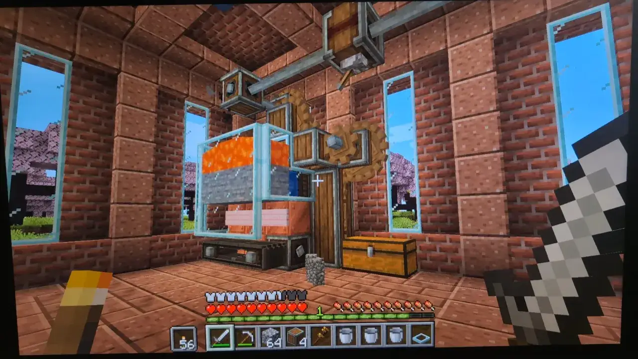 Minecraft wydajna farma lawy wiele modułów