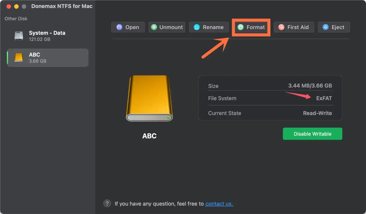 formatowanie pendrive exFAT windows mac