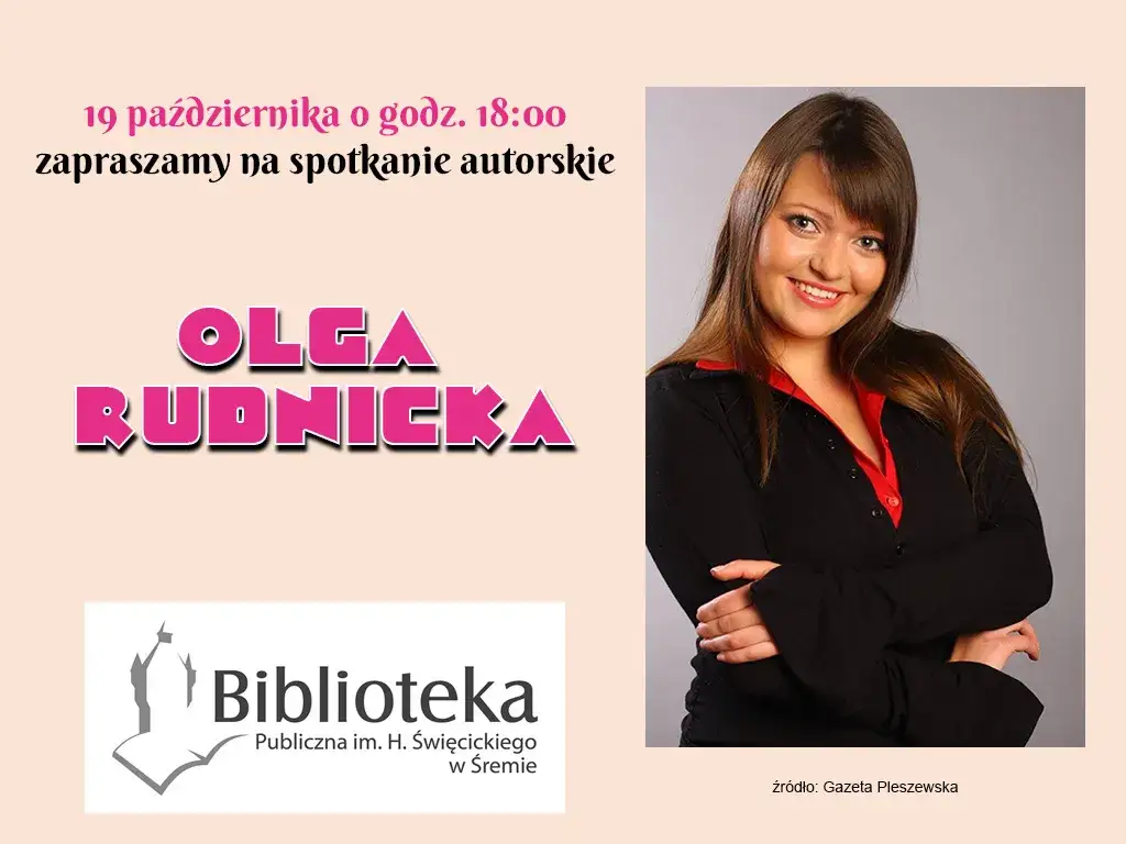 Zdjęcie  Olga Rudnicka - Wszystkie książki polskiej pisarki - Rudnicka