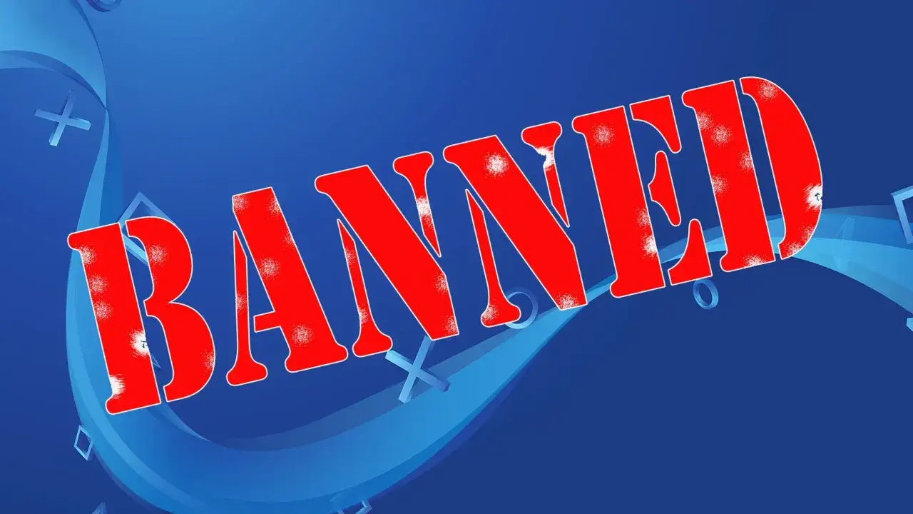 PlayStation Network ban vs console ban infographic