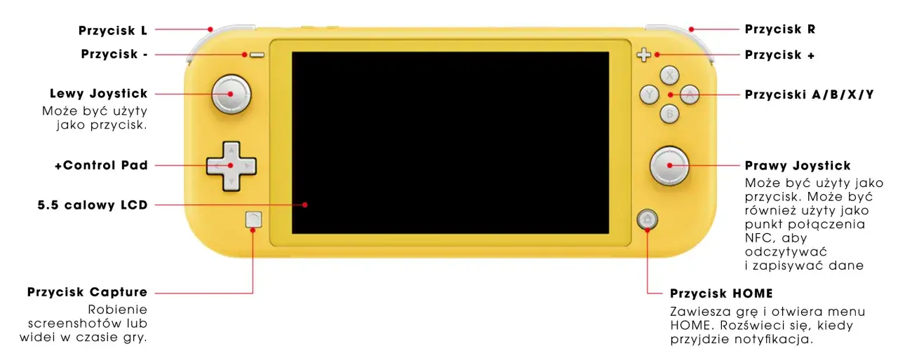 Nintendo Switch konsola gł&oacute;wna ustawienia